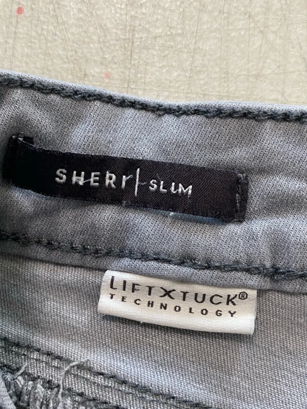 NYDJ Gray Straight Leg Jeans - Neutral Gray - Picture 4 of 14
